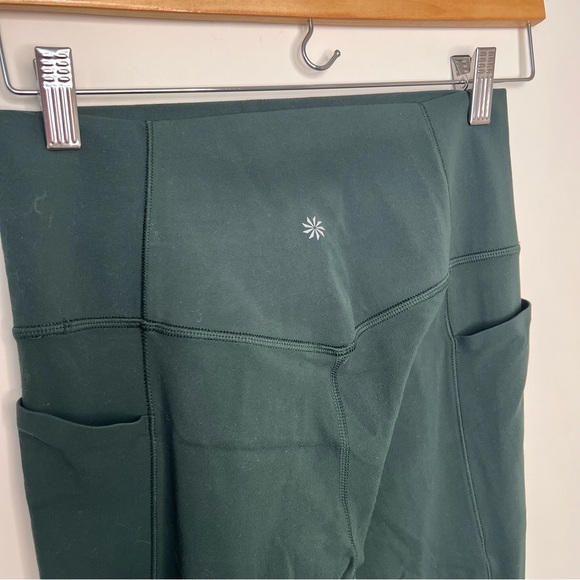 Athleta Salutation Stash Pocket II Tight Legging dark green sz small - Picture 9 of 12